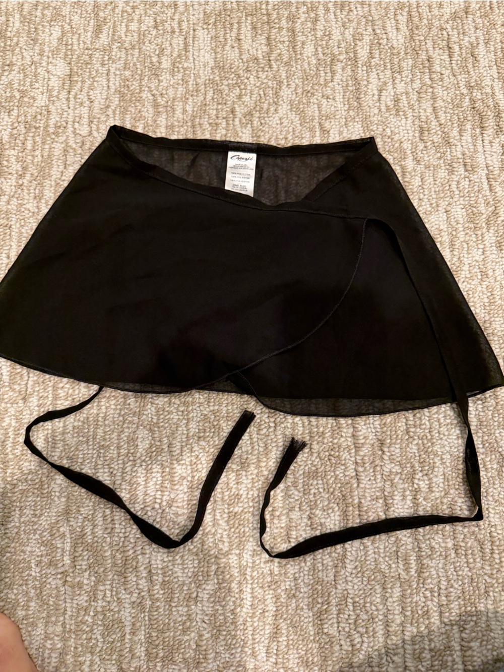 Capezio Black Ballet Wrap Skirt